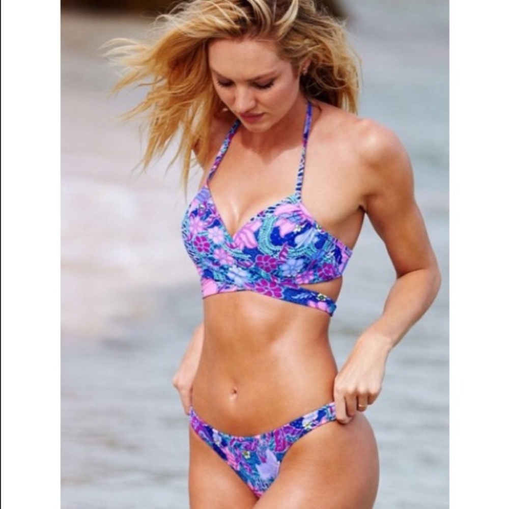 Victoria Secret Wrap Floral Bikini Set